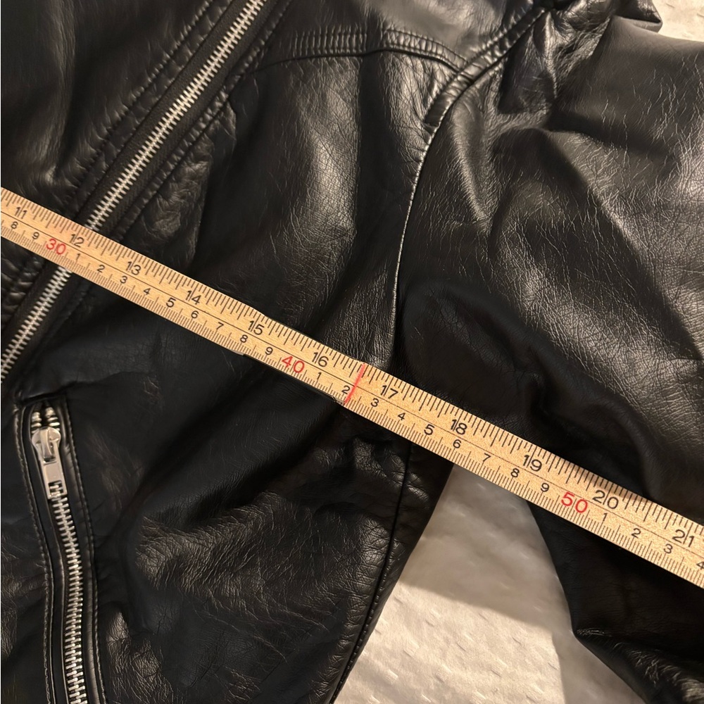 En Creme Black Bomber Jacket Large - Picture 8 of 11